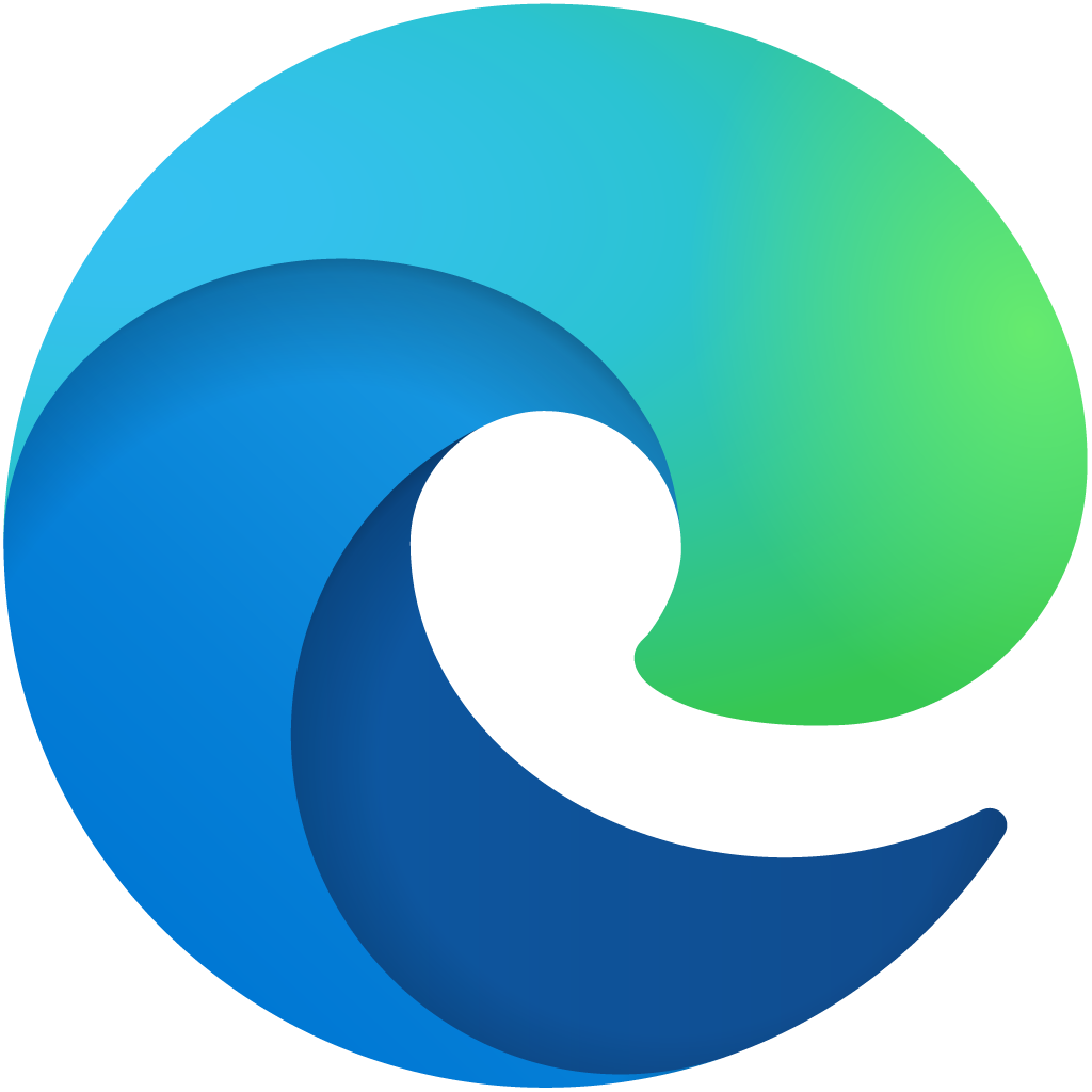 A blue and green circle with a wave design.