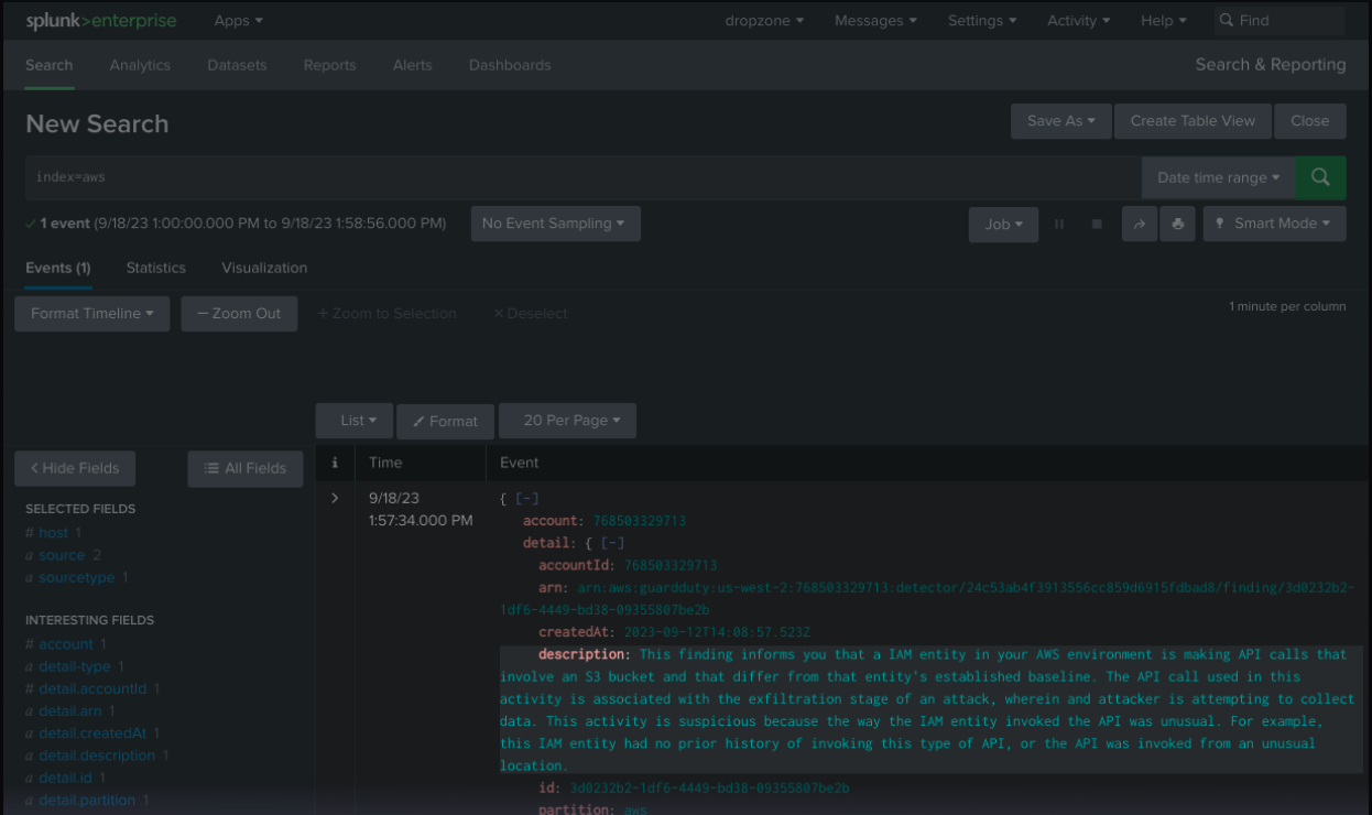 Splunk Enterprise Platform Image of a New Search