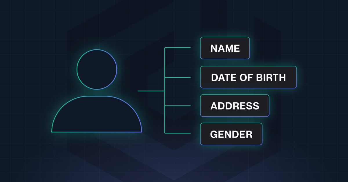 Dropzone AI PII Detective database security graphic featuring blue and green privacy protection branding